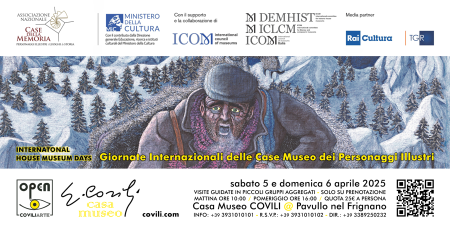 GIORNATE INTERNAZIONALI DELLE CASE MUSEO DEI PERSONAGGI ILLUSTRI = PAVULLO NEL FRIGNANO, CASA MUSEO COVILI - 5 e 6 aprile 2025