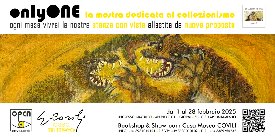 ONLYONE: la mostra dedicata al collezionismo di GINO COVILI - dal 1 al 28 febbraio 2025