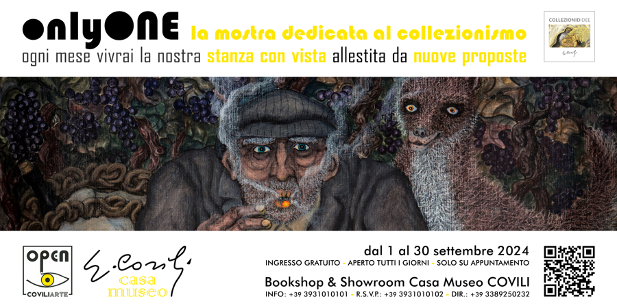 ONLYONE: la mostra dedicata al collezionismo di GINO COVILI - dal 1 al 30 settembre 2024