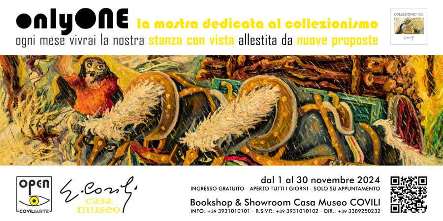 ONLYONE: la mostra dedicata al collezionismo di GINO COVILI - dal 1 al 30 novembre 2024