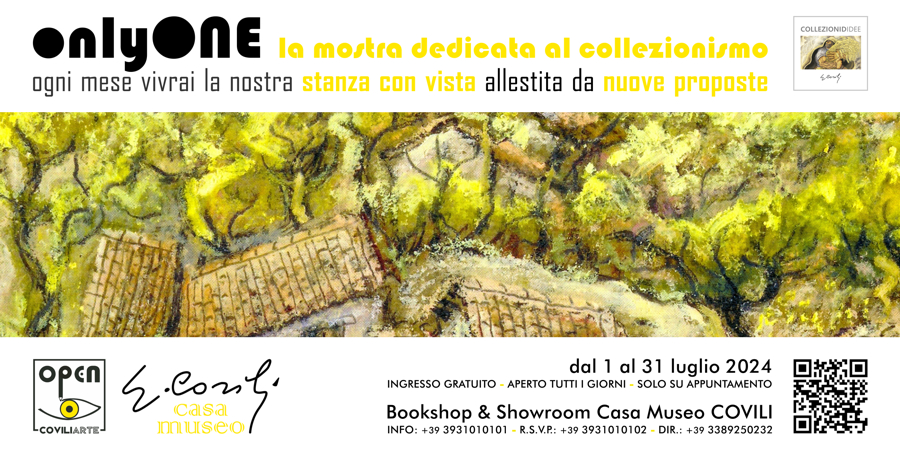 ONLYONE: la mostra dedicata al collezionismo di GINO COVILI - dal 1 al 31 luglio 2024