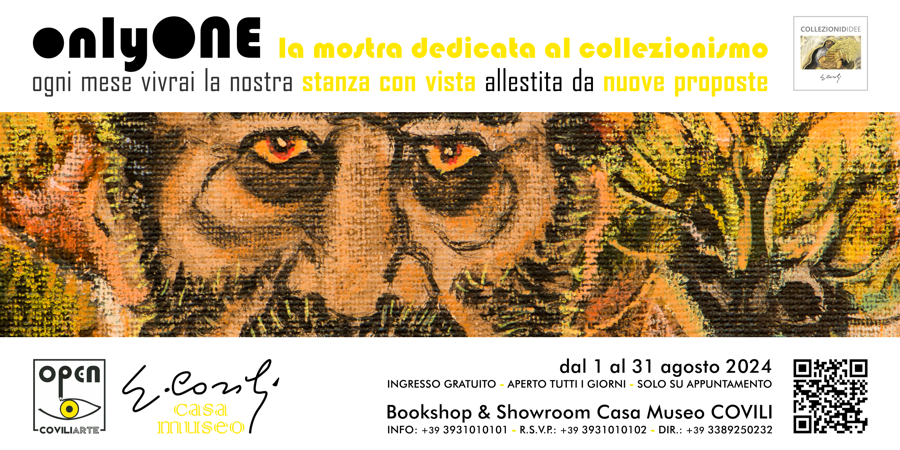 ONLYONE: la mostra dedicata al collezionismo di GINO COVILI - dal 1 al 31 agosto 2024